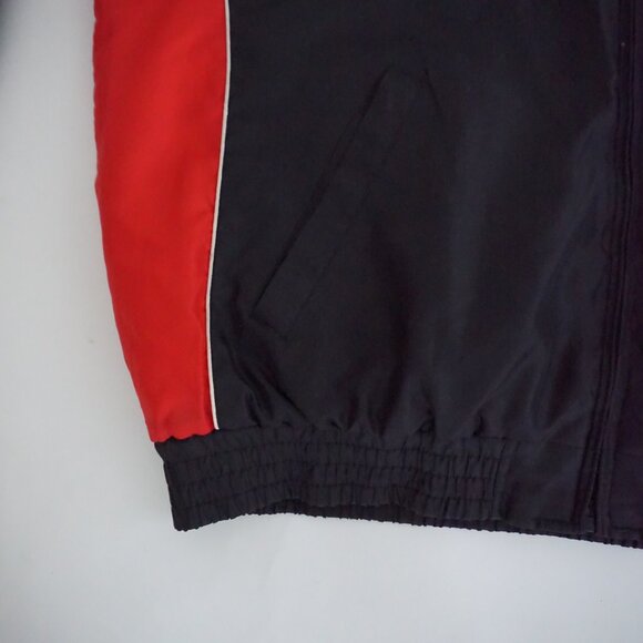 Vintage Starter Calgary Flames Black Red Hooded Jacket NHL Fanwear Sporty 2XL - Picture 6 of 12